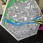 Landkarte Wanddekoration