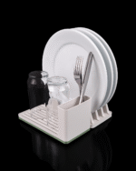 Kompaktes Geschirr Abtropfgestell- Platzspar-Wunder für Ihre Küche – Bild 4