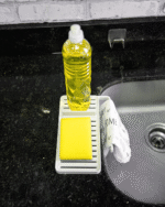 Smarter Spülbecken-Organizer mit 3 Ablagezonen & Lappenhalter