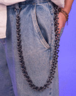 Bio Connection Chains - Schwarze Drachenzahn-Design Hosenkette – Bild 5