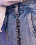 Bio Connection Chains - Schwarze Drachenzahn-Design Hosenkette – Bild 4