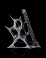 Organic Grip - Smartphone-Halter Schwarz - Design Phone Stand – Bild 2